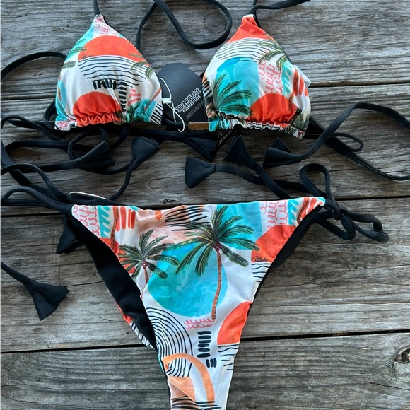 Benoa Swim Multicolor Tropical Bikini - Picture 2 of 2